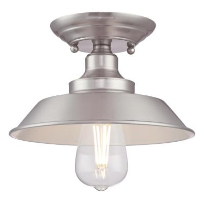 Iron Hill 22 cm, One-Light Indoor Semi-Flush Mount Ceiling Fixture