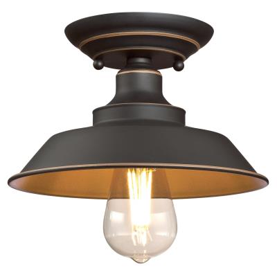 Iron Hill 22 cm, One-Light Indoor Semi-Flush Mount Ceiling Fixture