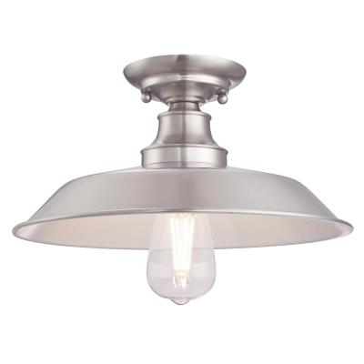 Iron Hill 31 cm, One-Light Indoor Semi-Flush Mount Ceiling Fixture