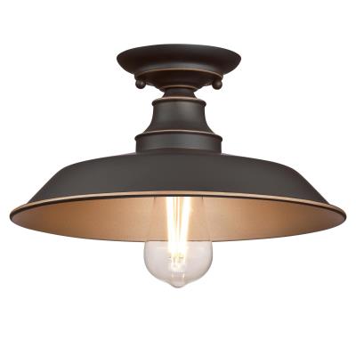 Iron Hill 31 cm, One-Light Indoor Semi-Flush Mount Ceiling Fixture
